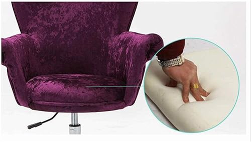 Miniatura 5 de YYDS Silla de estudio para juegos con reposabrazos fijos, silla de computadora para dormitorio y sala de estar, silla giratoria para oficina y