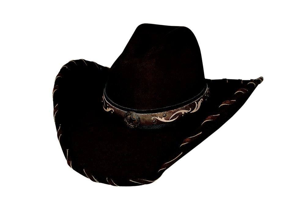 Bullhide"Straight Shooter" Soft Faux Wool Western Hat with Gus Crown 0602CH