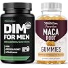 SMNutrition Maca Root Gummies & 300mg DIM Supplement for Men for Testosterone and Performance Support | Invigorating Maca Gummies Complex (30 Servings) with DIM Complex for Men (60 Servings)