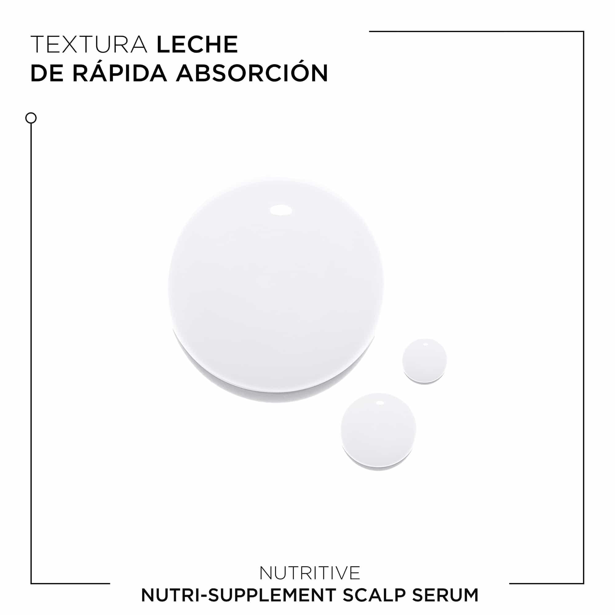 Kérastase Nutritive, Sérum hidratante, Para Cuero cabelludo seco, Hidrata y nutre intensamente el cabello, Con nutrientes esenciales y Niacinamida, Scalp Serum, 90 ml