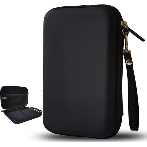 GPS Case Hard GPS Carrying Bag Shockproof Protective Pouch Compatible with Garmin Drivesmart 55 61 65 66 76 71 EX Dezl OTR 620 610 700 710 Nuvi 66LM 67LM Magellan 7” GPS Navigator (Black)