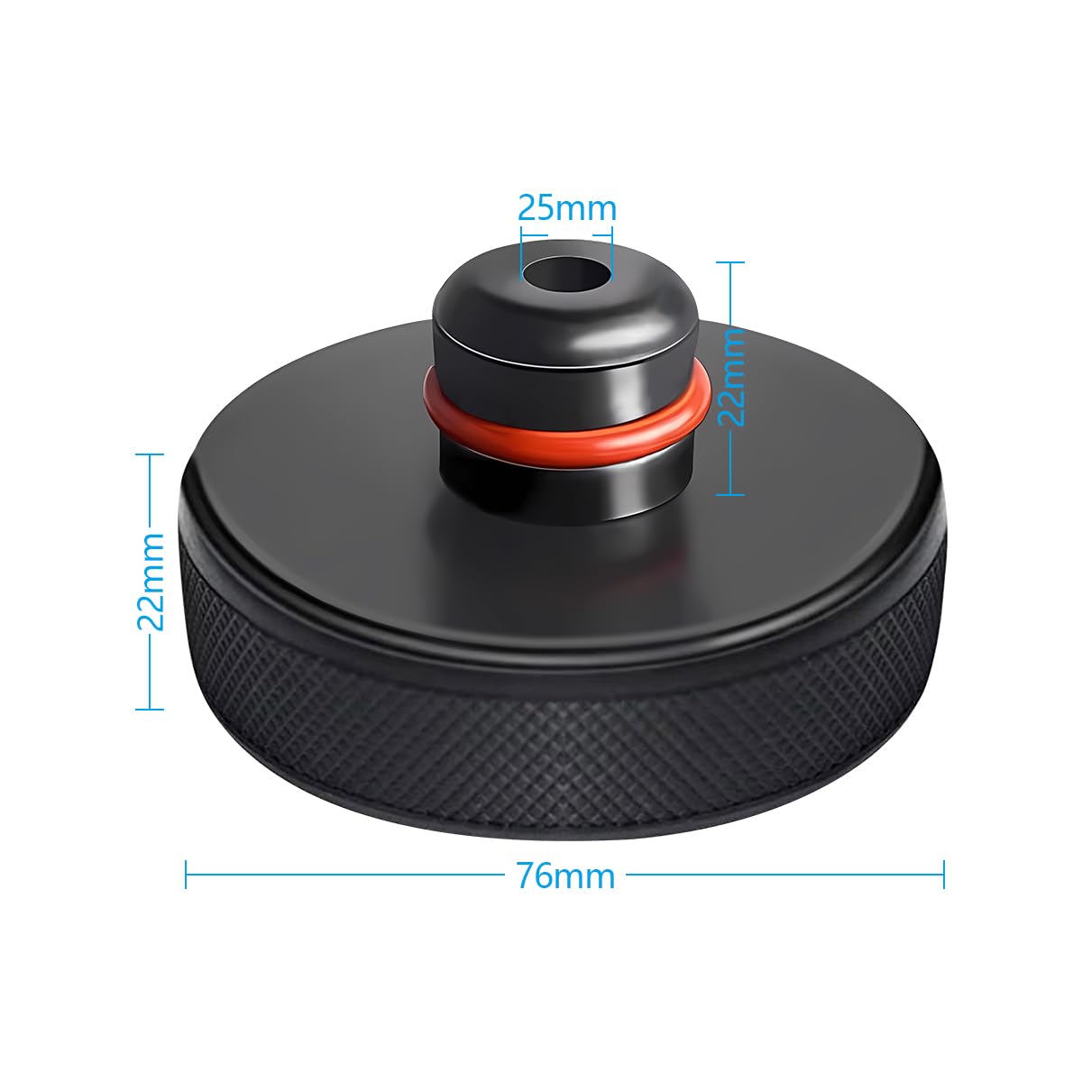 4 Piezas Almohadilla De Goma Universal, Almohadillas De Goma Antideslizantes para Gatos Coche, Gatos Universales para Coches Piezas De Automóvil, Almohadilla Goma para Chasis Adaptador
