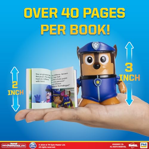 P.M.I. PAW Patrol 4-Pack Collectible Action Figures with Hidden Storybooks — Toys for Boys Girls Ages 3-8, Officially Licensed, Includes Chase, Marshall, Skye & Liberty - image 4