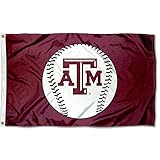 Texas A&M Aggies Baseball Logo Flag