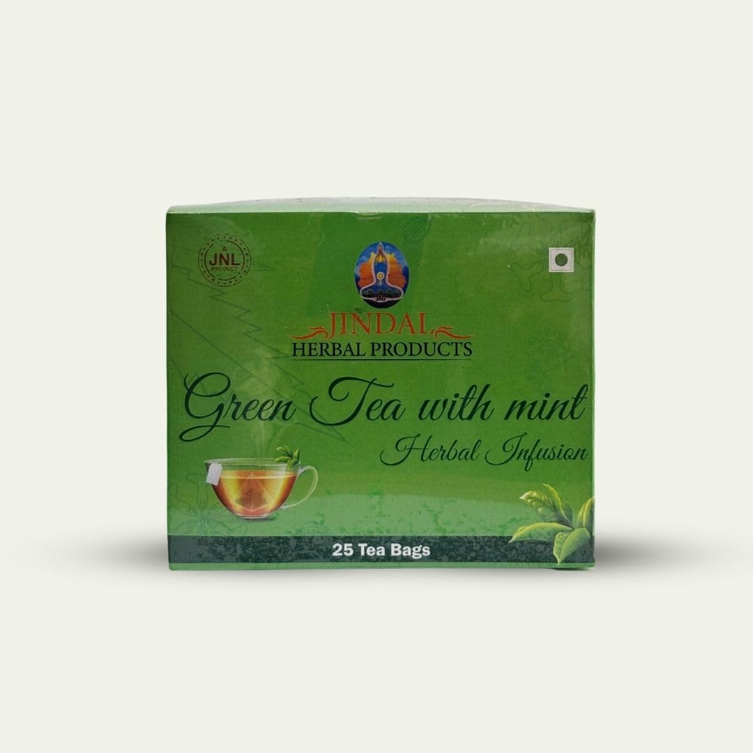 Jindal Herbals Green Tea With Mint bags 25's-image-29