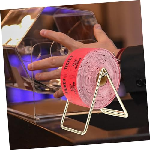Tombola d'école tickets rouge sur support fer compact - 7