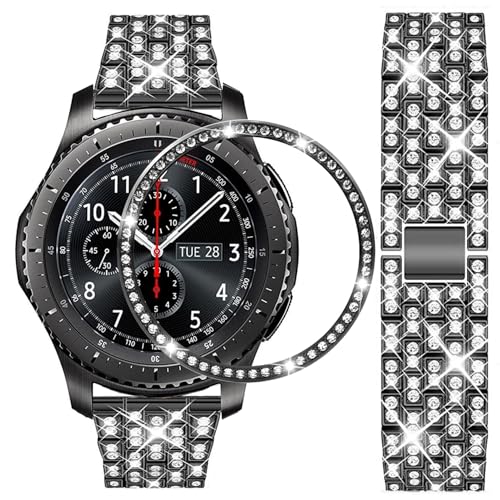 Bracelet Galaxy Watch 46mm acier inoxydable 22mm pour Gear S3 Frontier