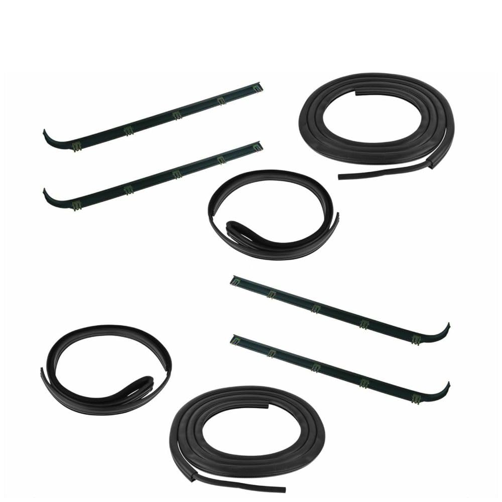 DinDoong Door Window Sweep Weatherstrip Seal Kit for Ford for Bronco 1987-1996 for F150 1987-1996 for F250 1987-1997 for F350 1987-1997 Truck