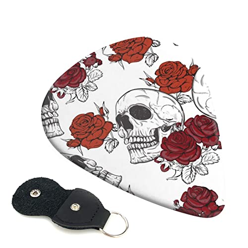 Lot de 6 médiators motif tête de mort pour guitare acoustique, guitare électrique, basse, ukulélé – fins, moyens et… - Les Beatles, Paul McCartney, John Lennon, RIngo Starr, George Harrison Lot de 6 médiators motif tête de mort pour guitare acoustique, guitare électrique, basse, ukulélé - fins, moyens et…