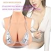 Cuirasse en Silicone B-H Cup Faux Seins Formes Mammaires RéAlistes pour Travestis Drag Queen Mastectomie Transgenre,Marron,C`Cup #1