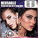 Aaiffey Eyeliner Sticker with Eyelashes, Reusable, Waterproof, Natural Eyelashes Makeup Stickers, Glitter Lashes, Easy to Wear and Remove (Black)