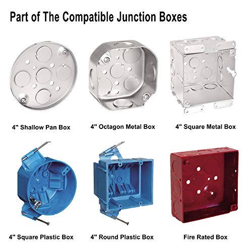 Jullison 8 Packs 6 Inch Led Low Profile Recessed & Surface Mount Disk Light, Round, 15W, 900 Lumens, 5000K Daylight White, Cri80, Driverless Design, Dimmable, Etl Listed, White #TOP5