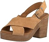 TOMS Women's Lightweight Platform Wedge Sandal Heeled, Honey, 10