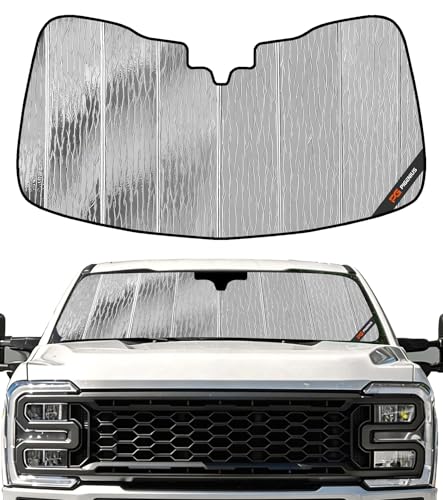 Pigenius Windshield Sun Shade for Ford F-250/F-350/F-450/F-550/F-600 2023-2026 Front Window Sunshade - AstraGuard
