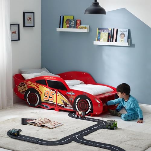Disney Cars Lightning McQueen Kleinkindbett, stabile Konstruktion,...