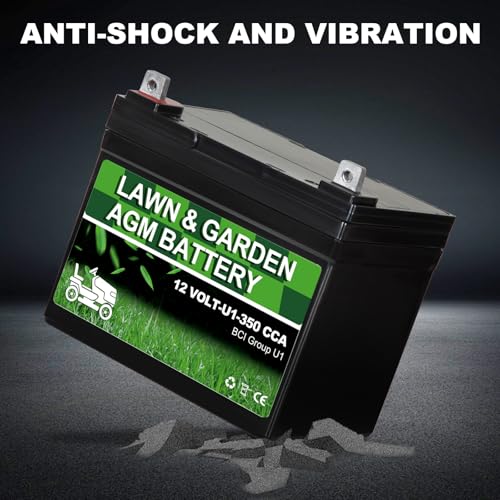 Autocessking Lawn Garden AGM Battery - Anti-Shock