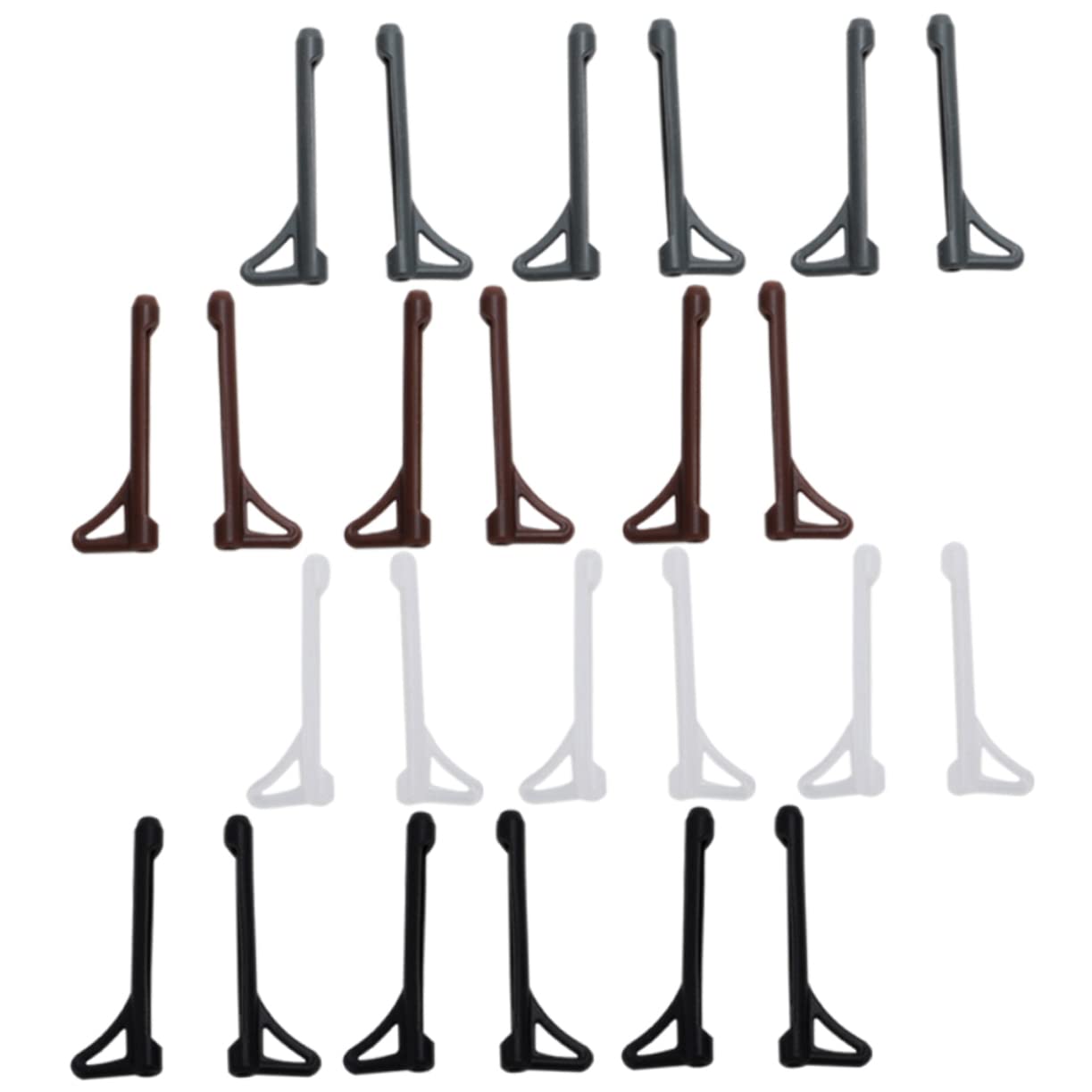 VILLCASE 12Pairs Silicone Ear Pads Non Skid Eyeglasses Temple Tips Sleeves for Comfort and Stability for Daily Wear Yoga Running and Outdoor Activities