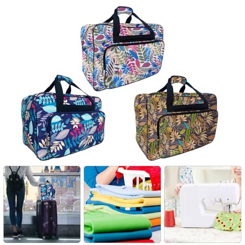 Sac de rangement portable pour machine à coudre en nylon résistant avec poches - 2