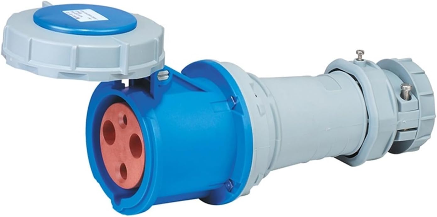 IP67 Reverse Waterproof Industrial Aviation and Socket Connector Docking 3-core 4-Hole 5-core 63A/125A high-end Socket(Connector 3P 63A)