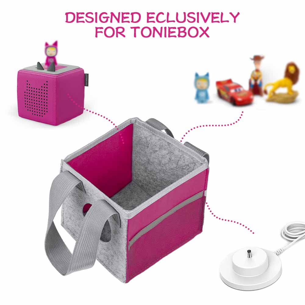 Pochette Tonies Box Étui De Transport Pour Toniebox Starter Set, Pour Personnages Tonie Sac De Transport Toniebox