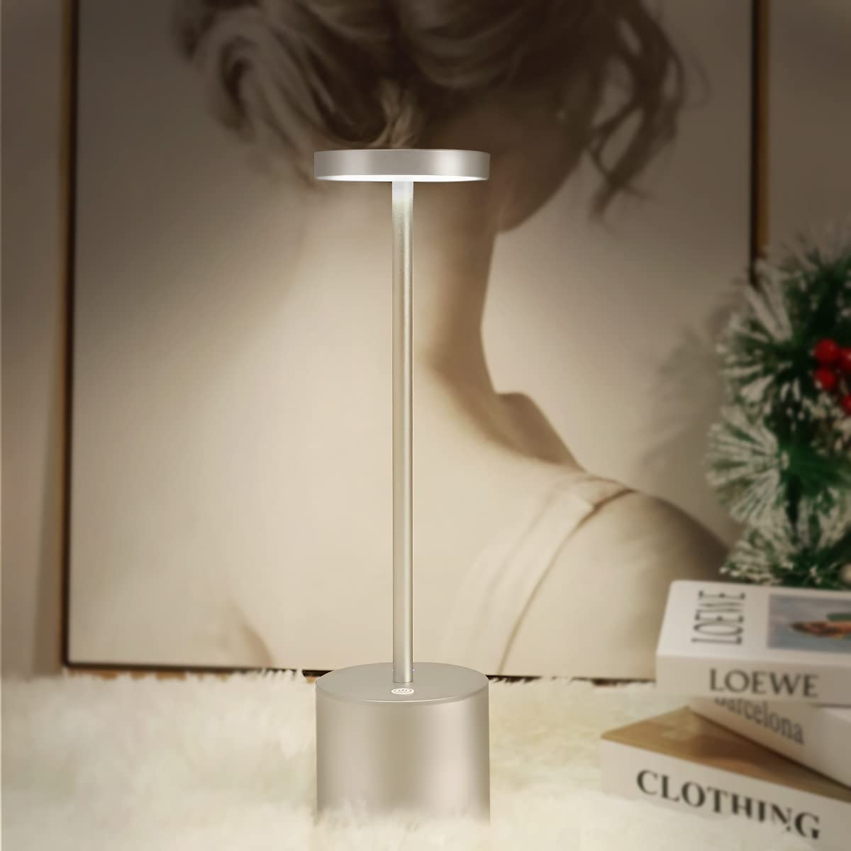 Buy Battery Operated Table Lamps for Living Room, Hapfish Rechargeable