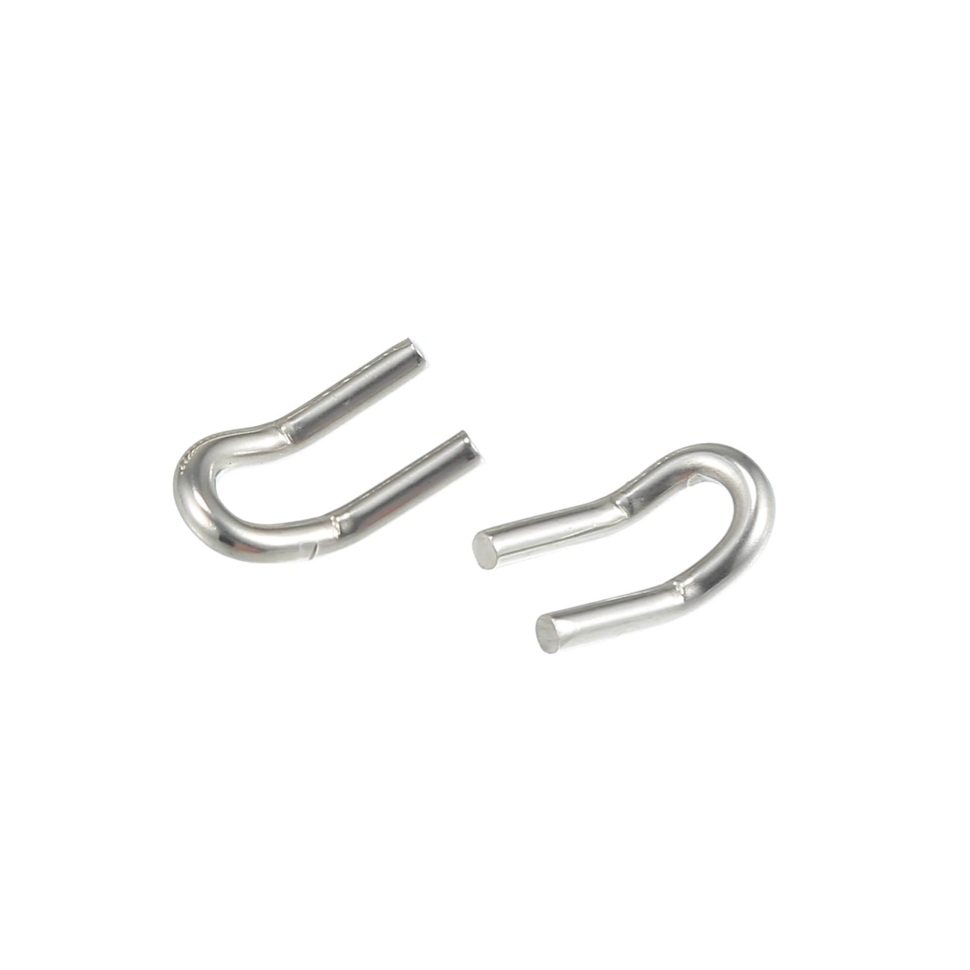 A ABSOPRO 4x Ressort Échappement Argent Pour Moto Acier Inoxydable 304 | Argent, Pour Scooter ATV, Ressort 58mm, Diamètre 9mm, Crochet 7mm, U Crochet 22x12mm, Haute Température, Anticorrosion