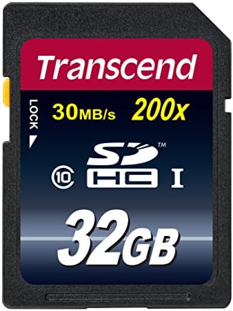 Transcend 32 GB Class 10 SDHC Flash Memory Card (TS32GSDHC10E)