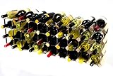 pine wine rack sideboard 30 agujeros de botellas cerradas y si la habitación lo permita el espacio para otros diez botellas en la parte superior