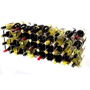 Classic 30/40 bottle cupboard top pine wood and galvanised metal wine rack ready assembled