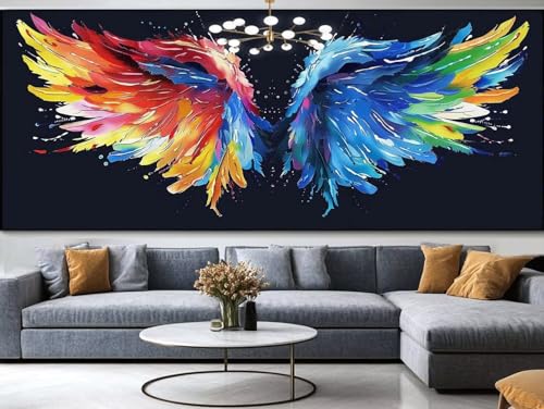 Peinture diamant broderie kit complet ange pour illuminer la décoration de votre salon