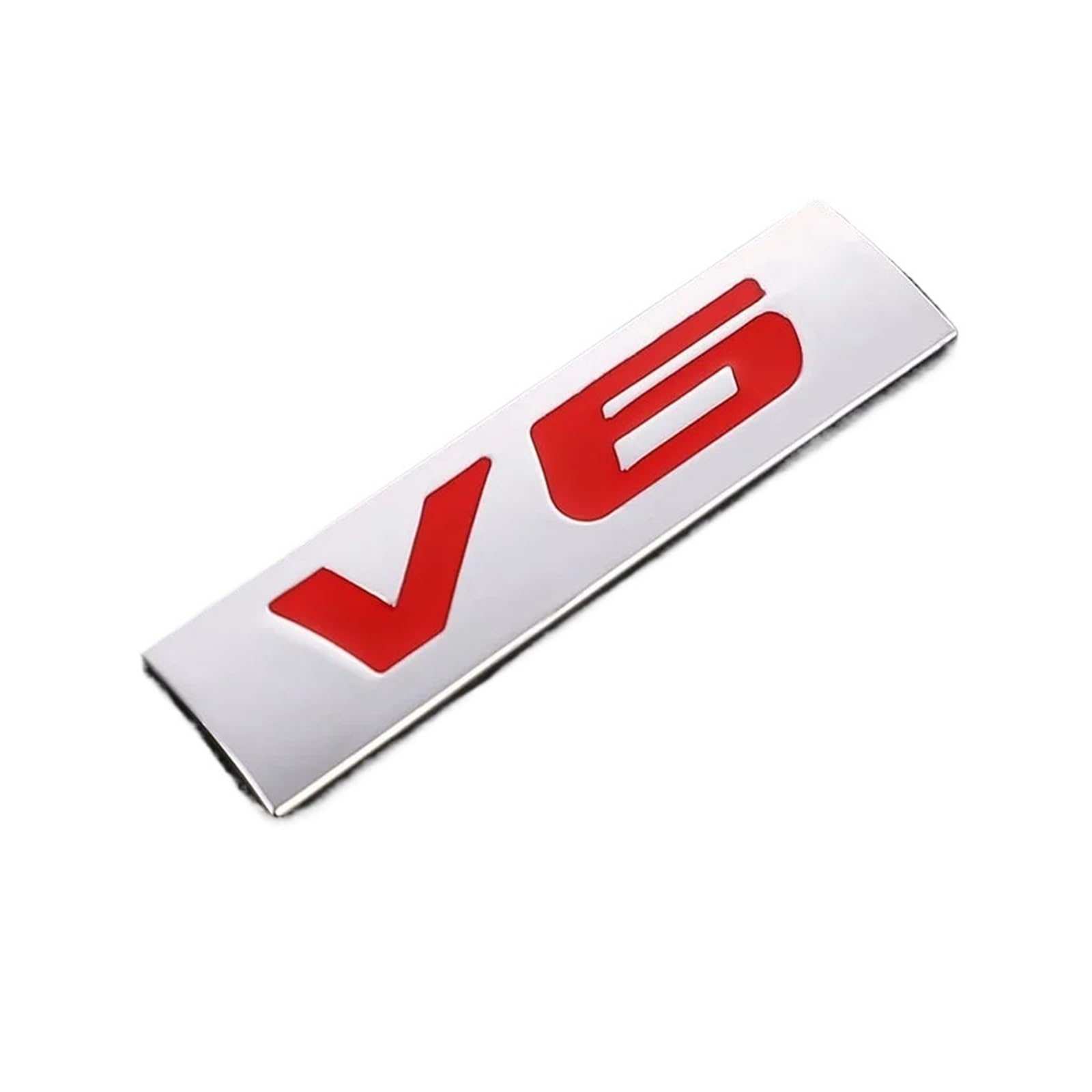 NBCNZCTSAS Metal Car Sticker V6 V8 Rear Emblem Badge Decals Tail Trunk Fit For Benz AMG For BMW For Mazda(For V6 Stickers-01)