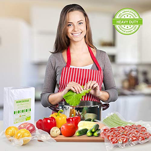 image for Accenter Vacuum Sealer Bags 100 Pint 6x10 Inch Commercial Grade Food S