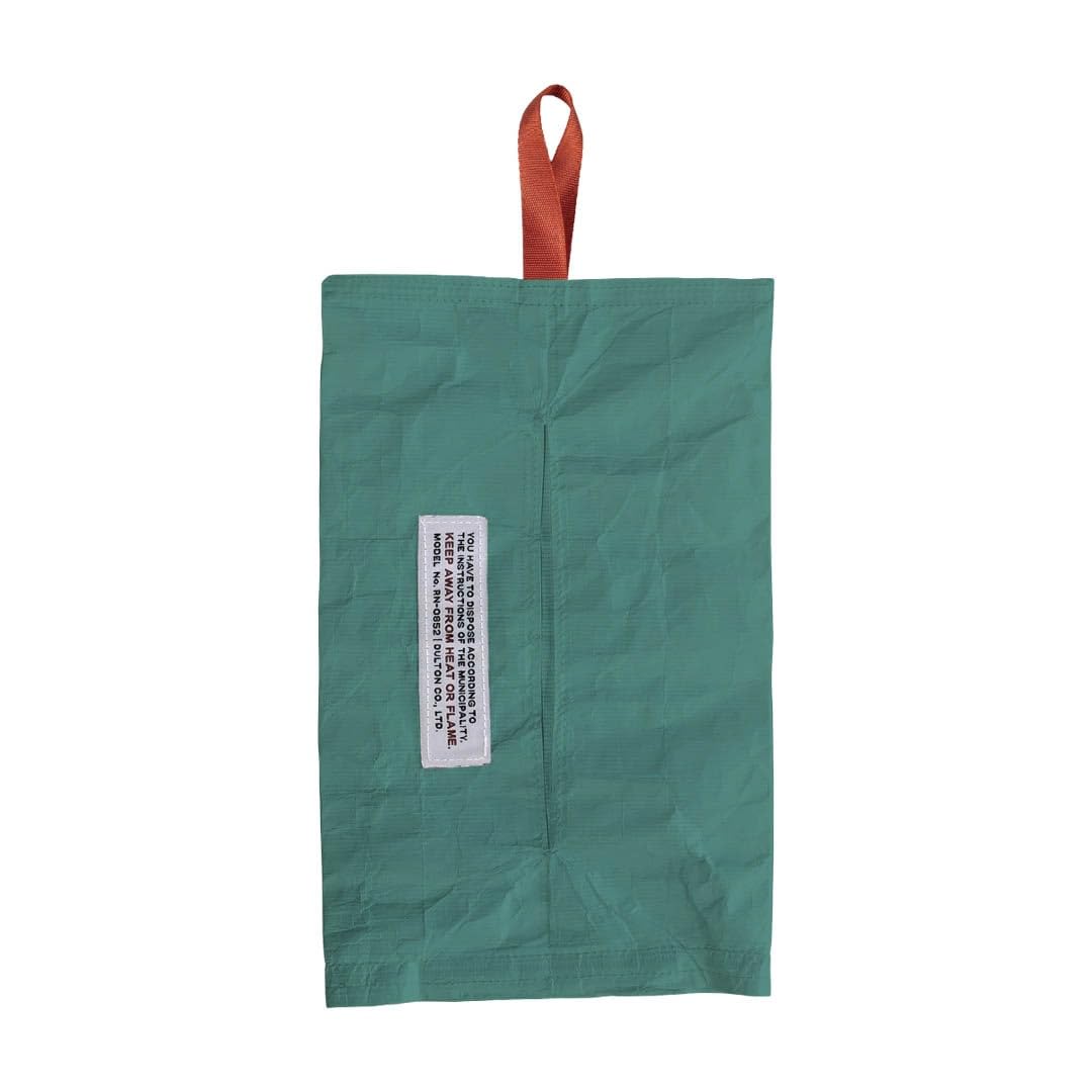 Dulton Hanging Tissue Case Grey Green Water Resistant 10.6 x 6.7in