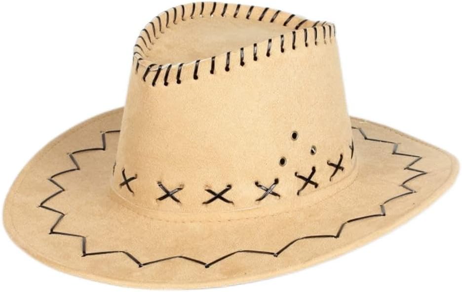 Cowboy Hat Knight Hat Men And Women Sun Visor Casual Cowboy Hat(C)