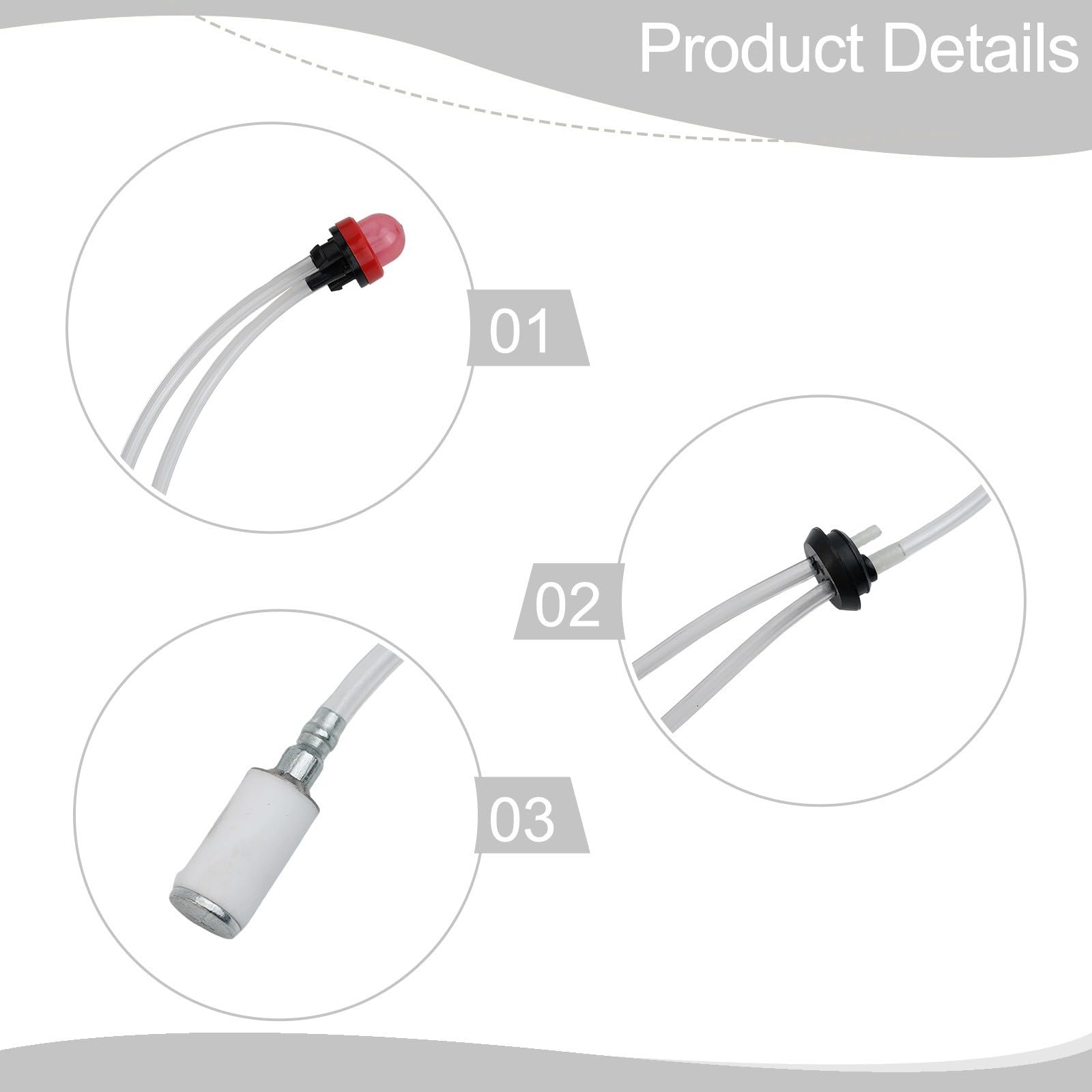 Kit de carburador para sopladores de hojas Husqvarna 125B, 125BX, 125BVX y 125BV, compatible con motores ZAMA C1Q-W37 y 545081811, número de pieza 590460102