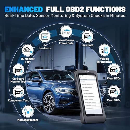 XTOOL TP300 showing enhanced full OBD2 functions