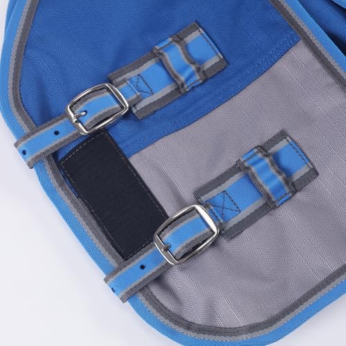 Couverture de paddock pour poulain et poney Shetland imperméable bleu roi 4'0 - 5