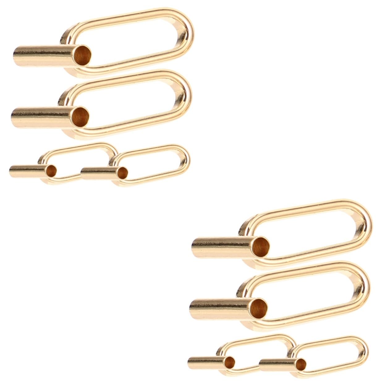 Convertidor de broches para colgantes accesorio DIY, conector de metal para hacer collares 8 uds