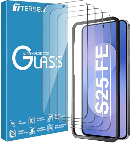 T Tersely 4 Pack Screen Protector for Samsung Galaxy S25 FE 5G