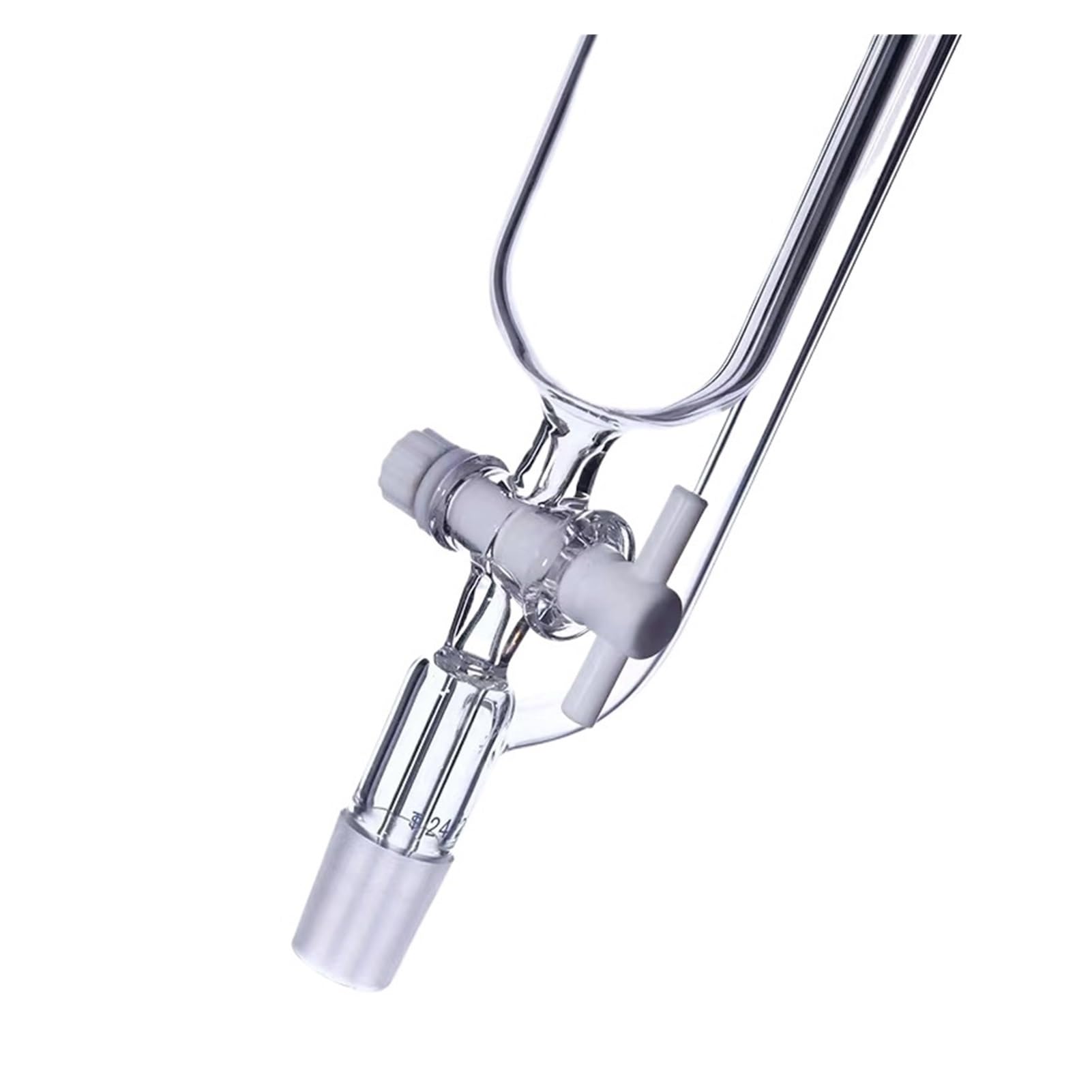 1 Stück 25 ml bis 1000 ml Laborglas Scheidetrichter mit konstanter zylindrischer Form Tropftrichter mit konstantem Druck und PTFE-Kolben(100ml 24x24)