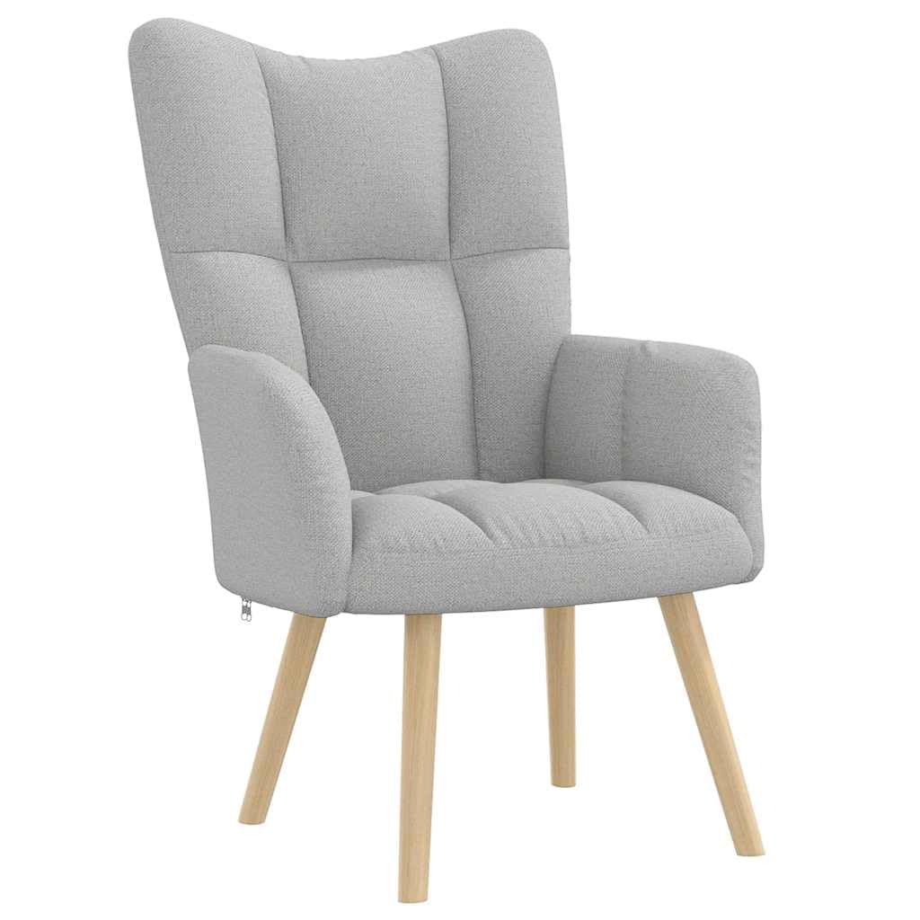 Fauteuil de relaxation robuste structure bois et métal gris