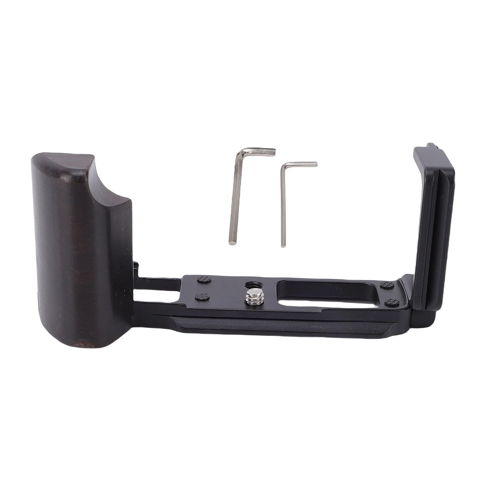 Supporto Impugnatura Fotocamera a L con Manico in Legno Vintage Base in