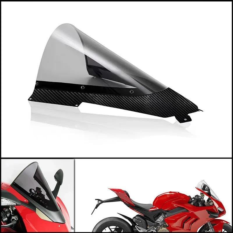 Pare-brise Panigale V4 pour réduire la pression du vent et protéger le carénage avant