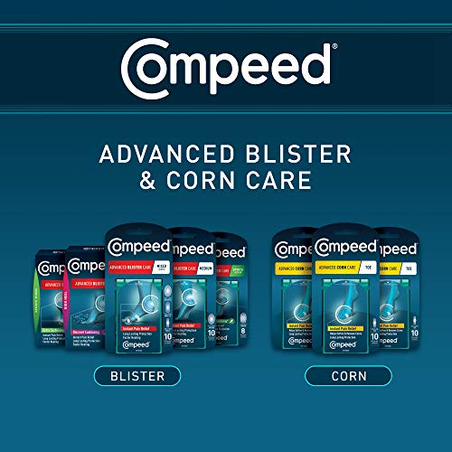 Compeed Advanced Blister Care Hydrocolloid Bandage Cushions 2 Count Medium Pads (3 Packs), Heel Blister Patches, Blister On Foot, Blister Prevention& Treatment Help, Hydrocolloid Waterproof Bandages #TOP2