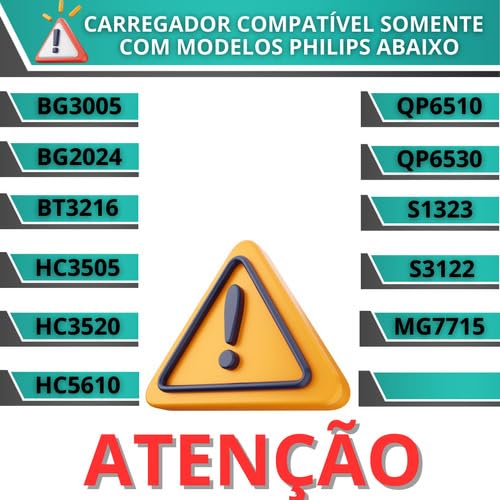 Carregador Para Barbeador Philips 5w4 BG-3005/15, BC, HC, 15v Original