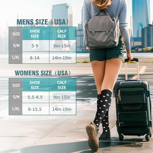 Image of BLUEENJOY Copper Compression Socks for Women & Men (6 pairs) - Best Support for Nurses, Running, Hiking, Recovery (Pack of 2)
