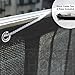 Balcony Deck Privacy Screen Cover – Heavy Duty 210 GSM, UV Weather Resistant, High Visibility Reduction – Includes Rope & Black Cable Ties for Porch, Patio, Apartment – Dark Gray or Grey, 3 ft X 16 ft