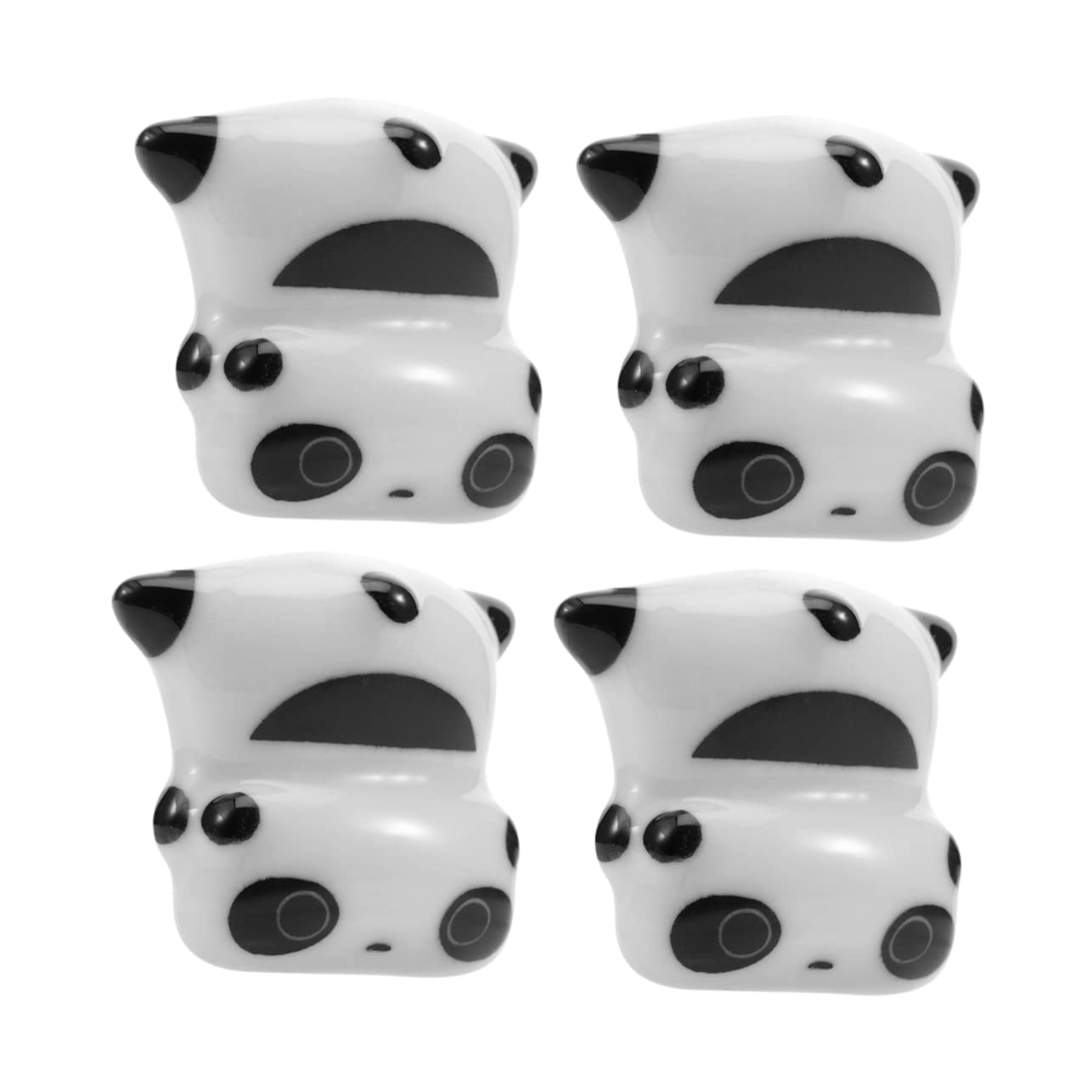 MRKU Chopstick Rest Chopsticks Holders Restaurant 4pcs Panda Cutlery Support Rack Cutlery Rack Ceramics Tableware