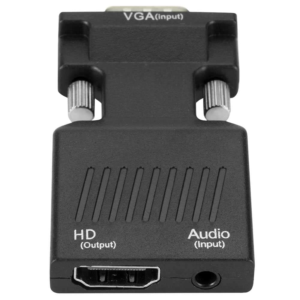 OcioDual Adaptateur VGA Mâle vers HDMI Femelle Convertisseur 1080p pour Ordinateur Portable TV