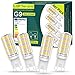 G9 LED Lampe 4er Pack, Warmweiß 2700K G9 LED Birnen, 5W 450Lumen LED Leuchtmittel Ersatz 50W G9 Halogenlampe, 360° Abstrahlwinkel Kein Flackern Nicht Dimmbar, Perfekt für Leuchter Wohnzimmer Esszimmer